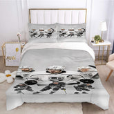 LA Kings Hockey League 3D Printed Duvet Cover Quilt Cover Pillowcase Bedding Set Bed Linen Home Decor